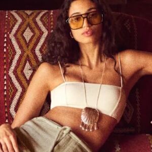 Reformation Monaco Bikini Top Ivory - Size M